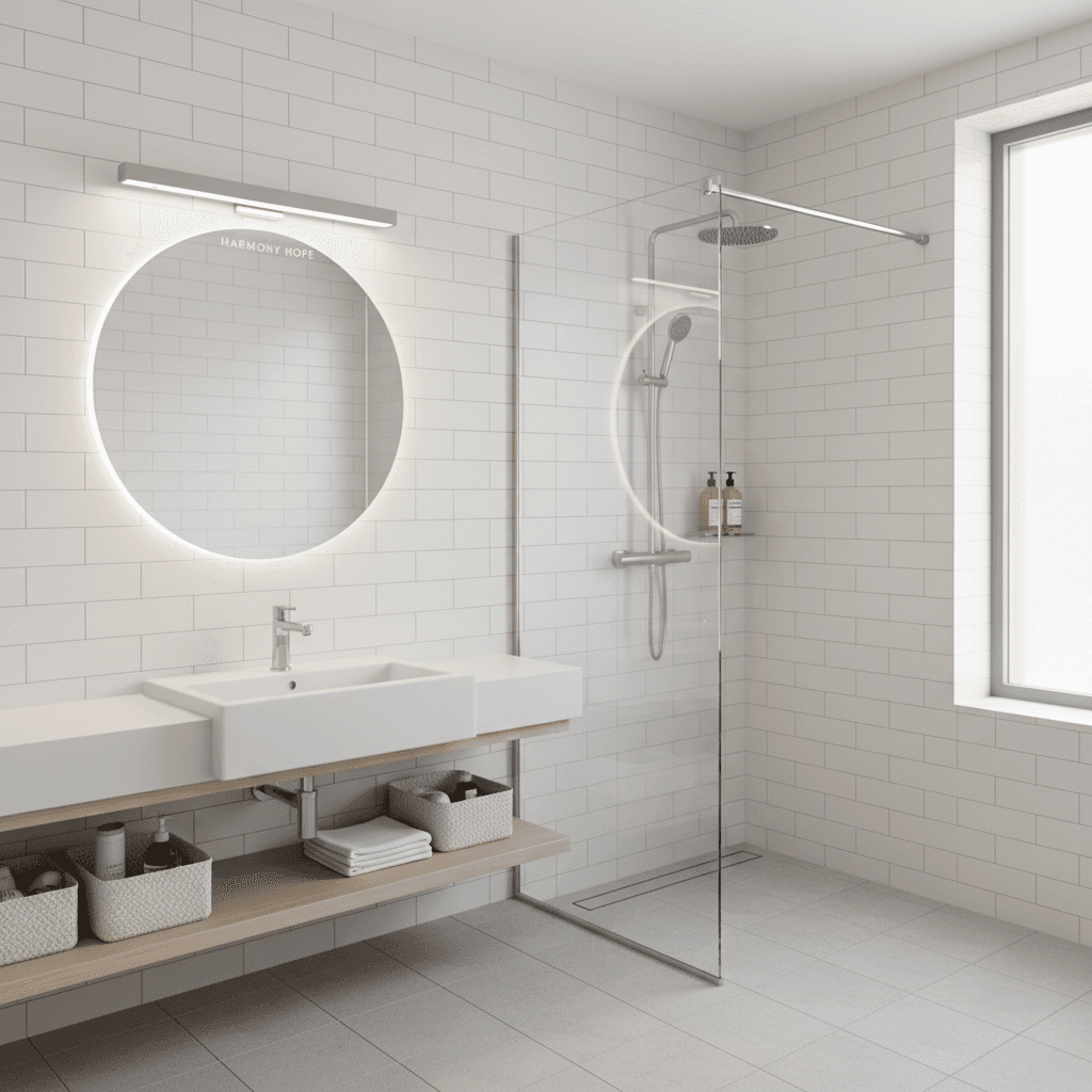 Clean, modern bathroom facilities