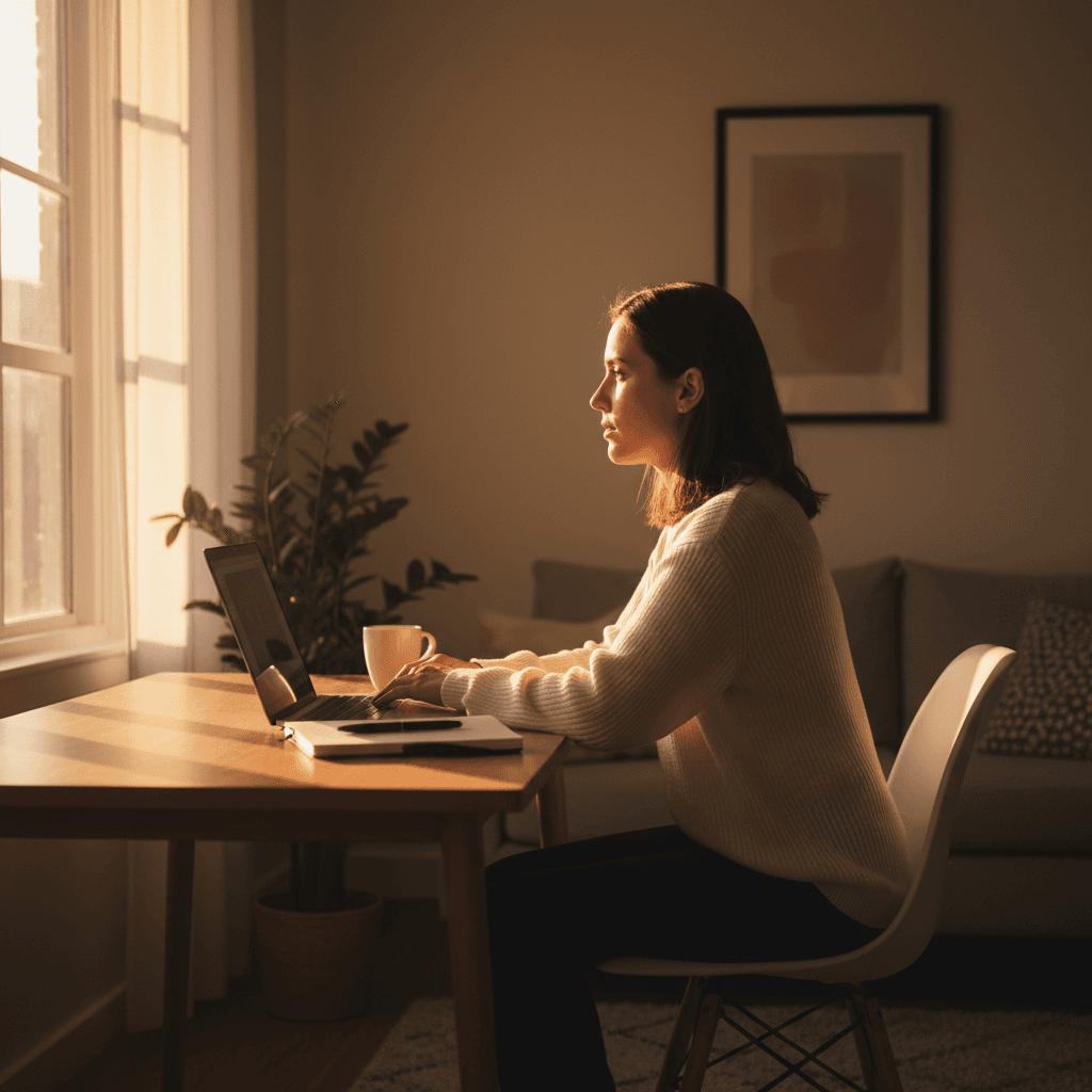 Founder working with purpose and vision